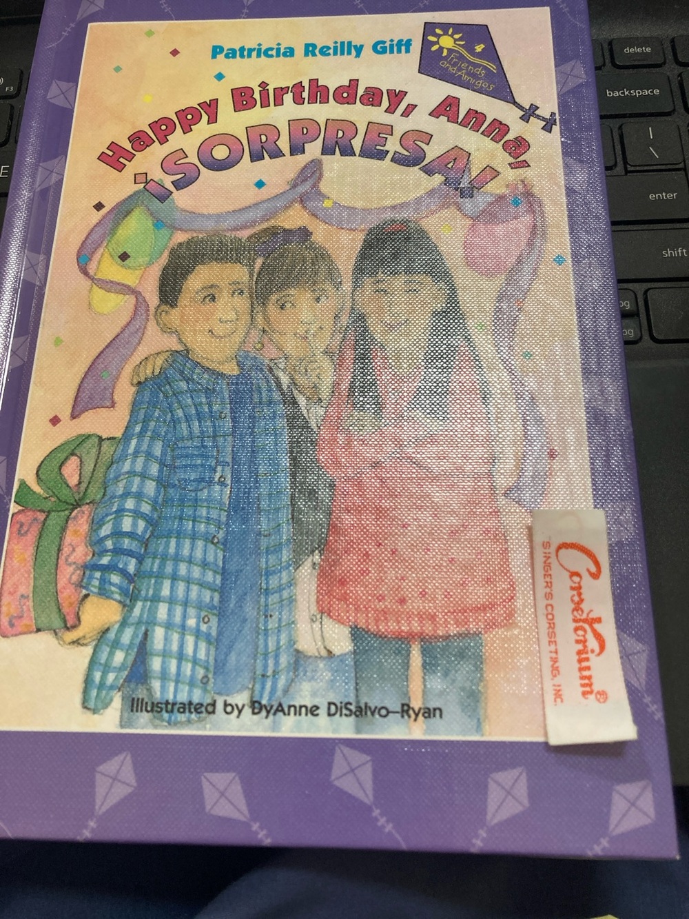 'Happy Birthday, Anna!' Purple Hardcover Children's Book new
